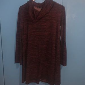 Burgundy dress